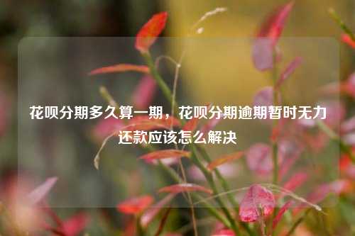 花呗分期多久算一期，花呗分期逾期暂时无力还款应该怎么解决